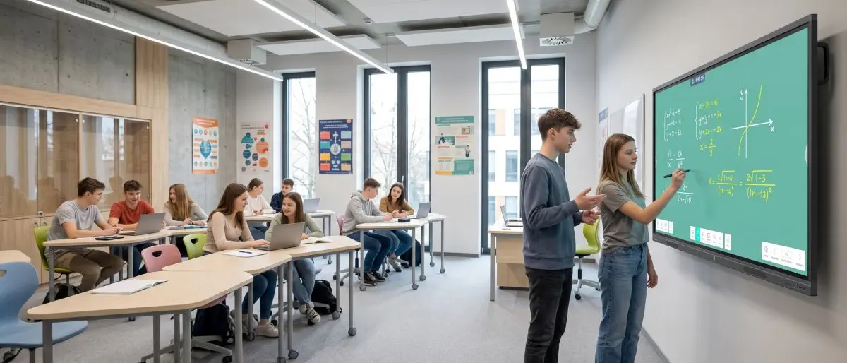 Monitor interaktywny Avtek TS 9 Lite w szkolnej klasie