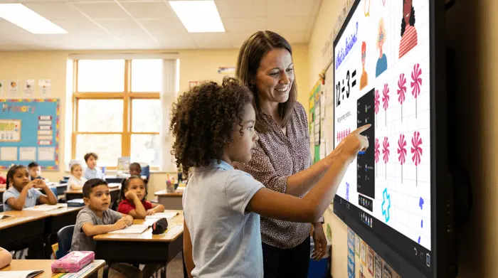 Monitor interaktywny Clevertouch CORE w klasie