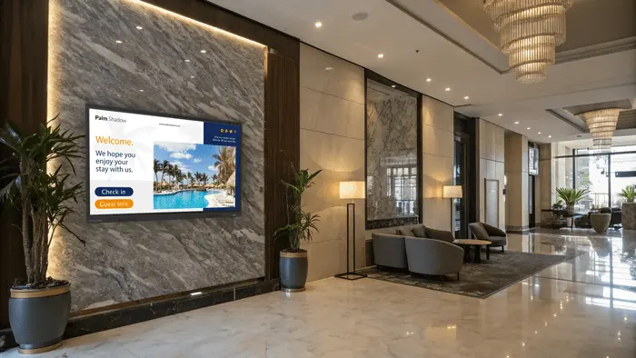 Monitor interaktywny Clevertouch CORE w nowoczsnej sali konferencyjnej