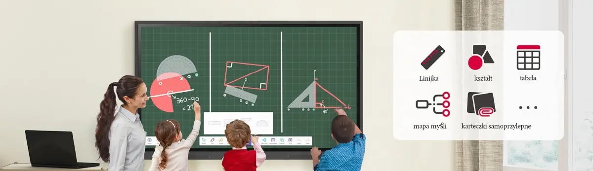 Monitor interaktywny LG do prowadzenia lekcji w klasie